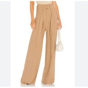 Nonchalant Label Size XS Paige Pant Oat High Waisted Wide Leg Dress Pants $311